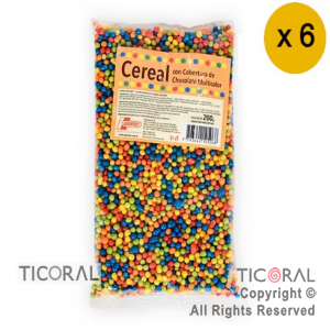 CEREAL CHOCOLATE COLOR MULTICOLOR  X 5 paquetes X200GR ARGENFRUT